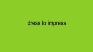 Dress to Impress is shown in the style of Charli XCX's album cover, BRAT