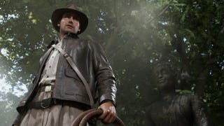 Indiana Jones can be seen holding a lasso beside a buddha in promotional artwork for Indiana Jones and the Great Circle